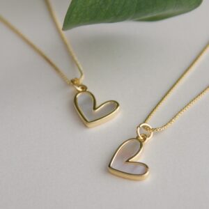 Cadenita Corazón Nácar