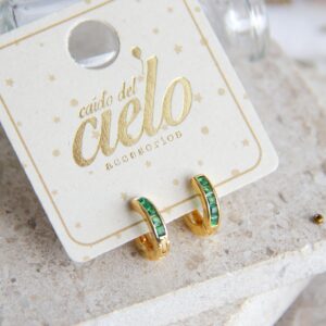 Candongas Verde Esmeralda